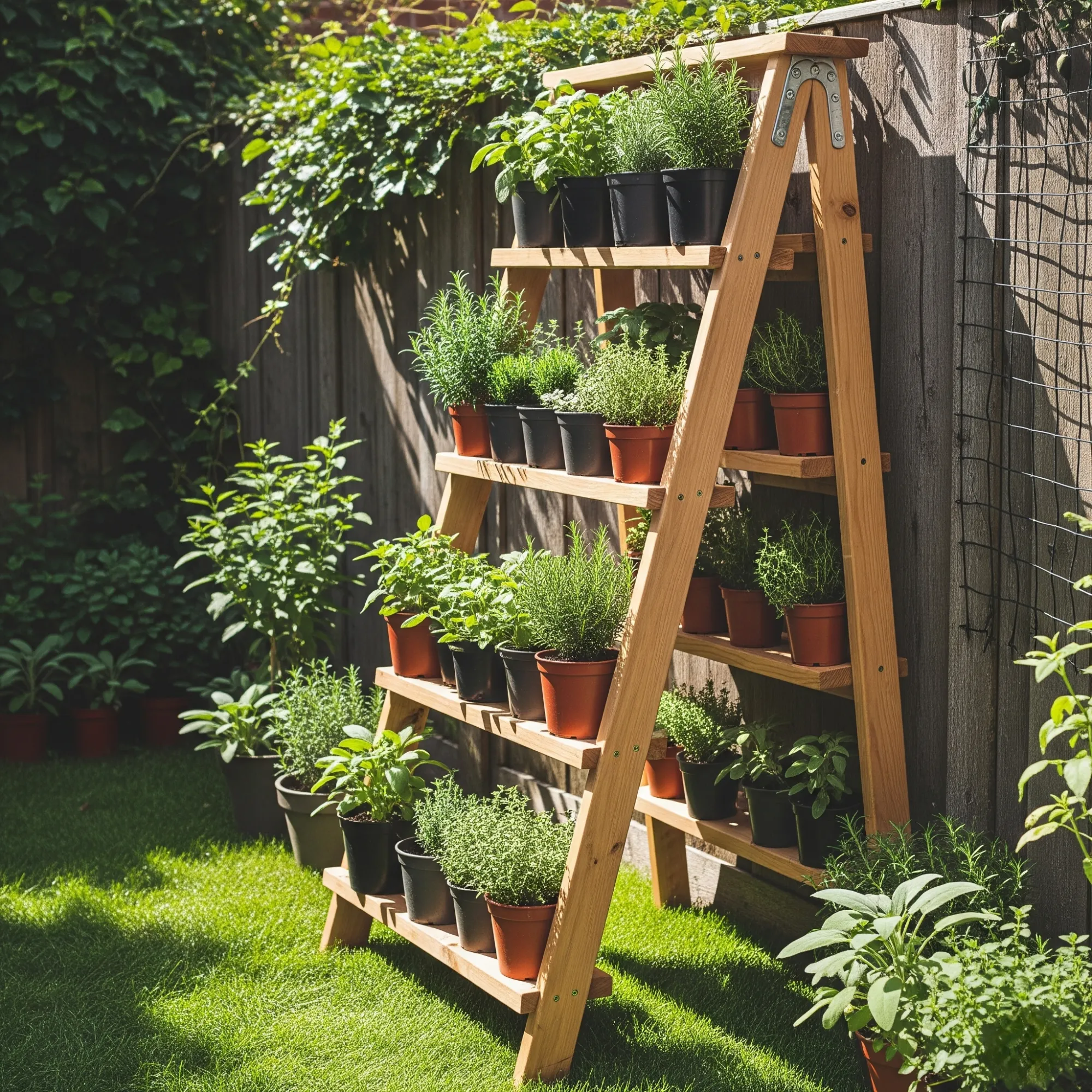 24 Creative Ladder Herb Garden Ideas: Space-Saving Solutions for Herb Lovers