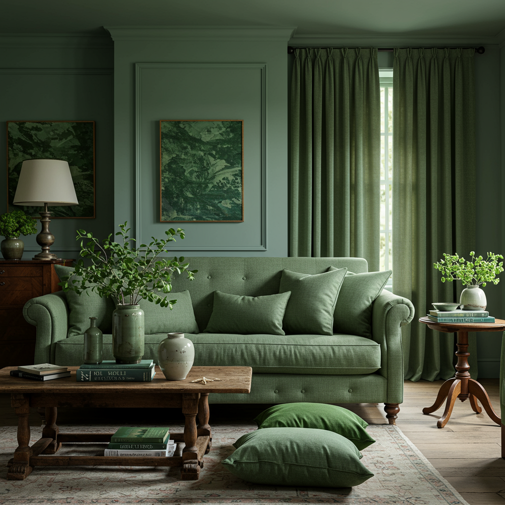 15 Earthy Green Cottage Living Room Ideas to Try in 2025