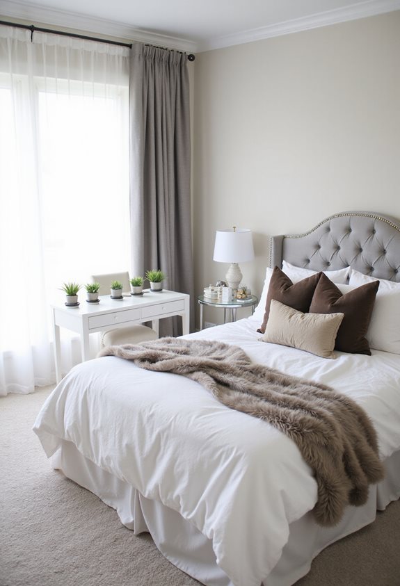 affordable luxurious bedroom decor
