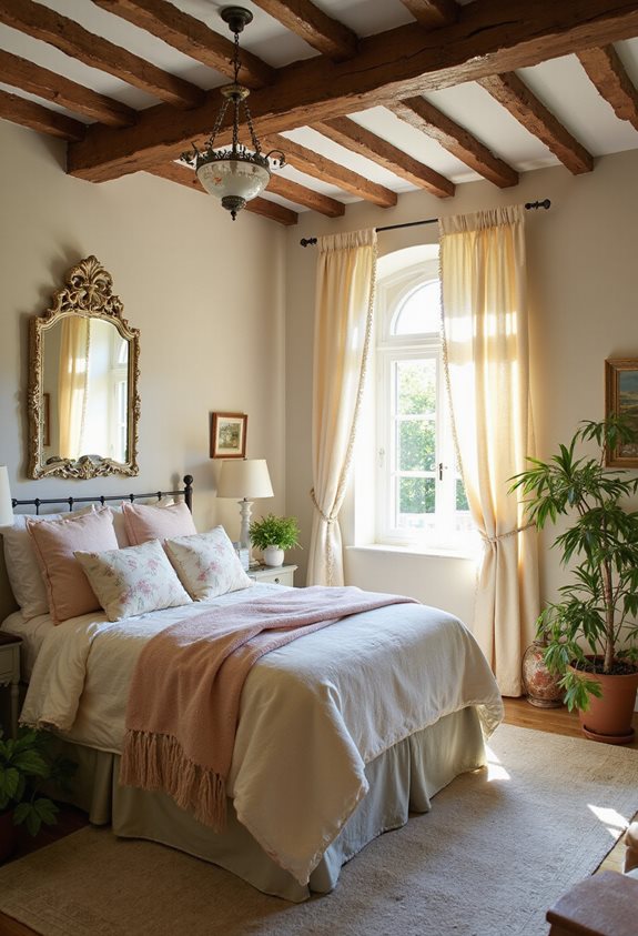 antique mirrors enhance brightness