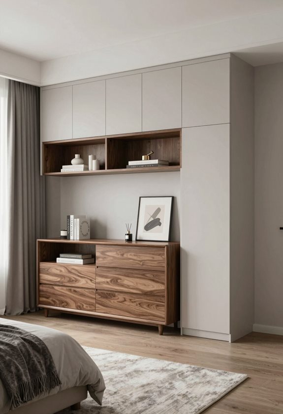 balanced open closed storage design