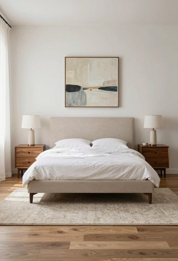 balanced symmetrical bedroom layout