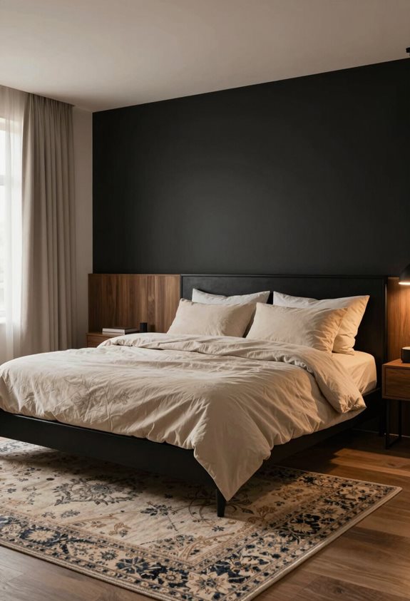 balancing black and beige