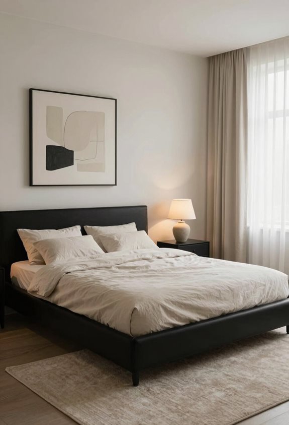 black and beige minimalism