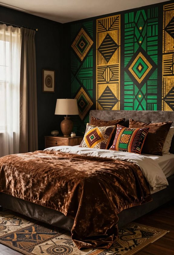 bold afrocentric bedroom designs