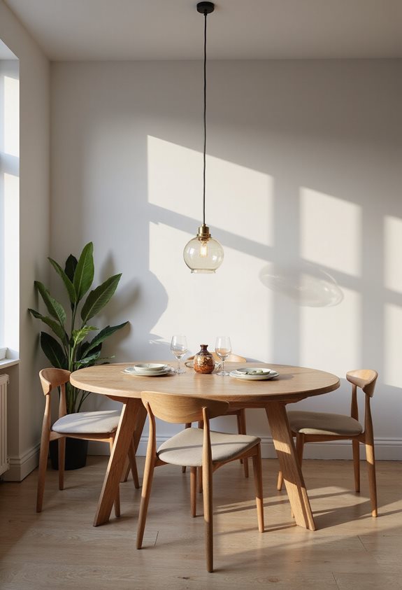 bold chandelier adds personality