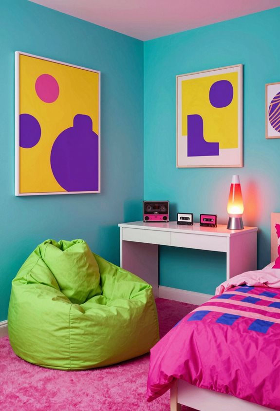 bold colorful abstract prints