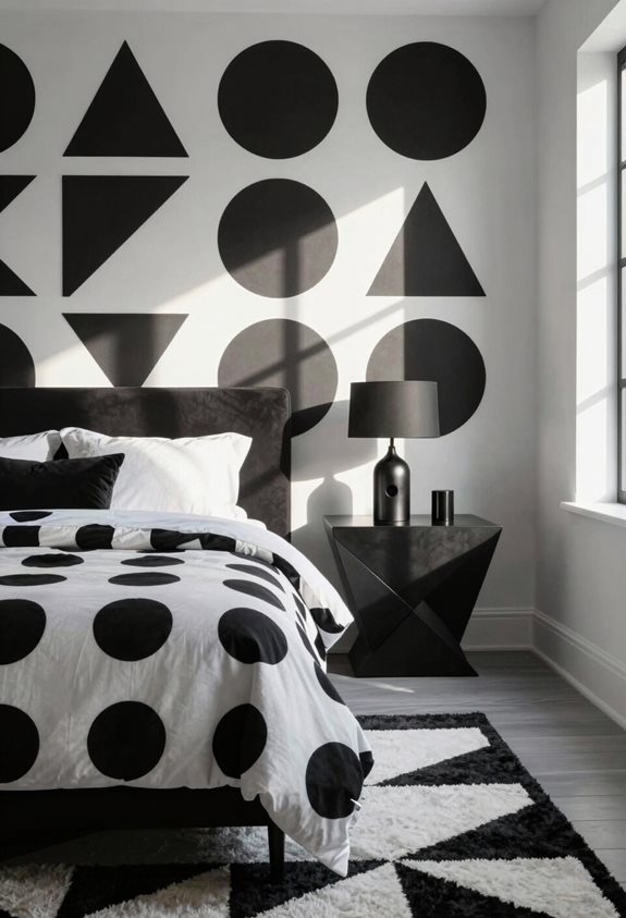 bold geometric patterns enhance