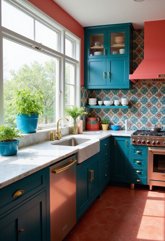 bold kitchen color inspirations