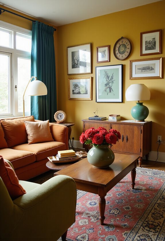 bold retro color choices