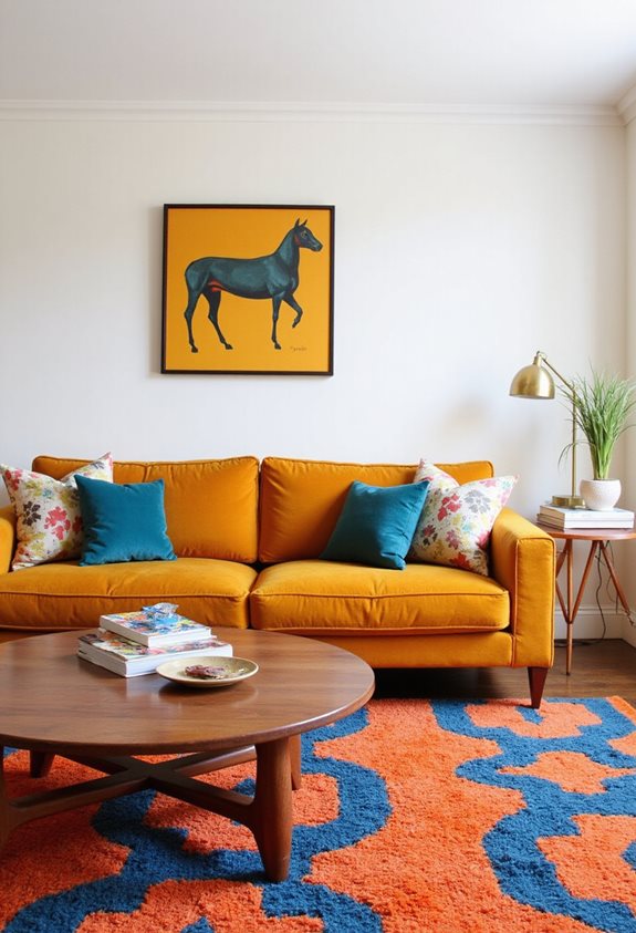 bold statement rugs retro vibe