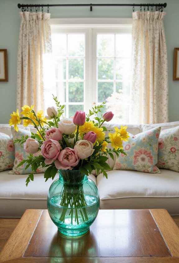 bold vase brightens space