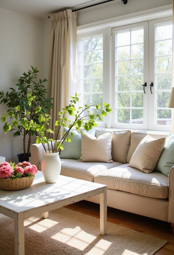 branches as indoor decor