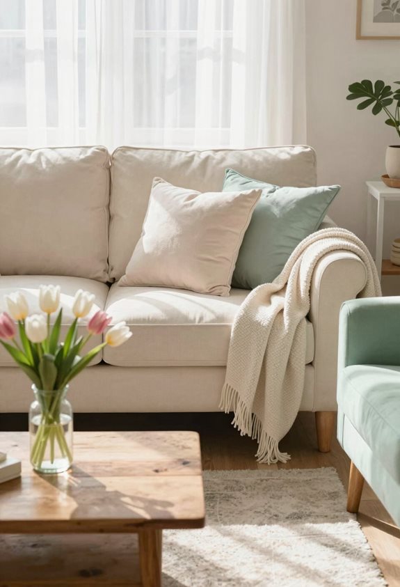brighten rooms with slipcovers