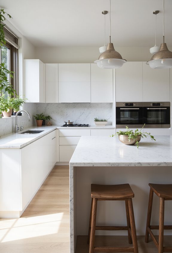 calm clean organized kitchen