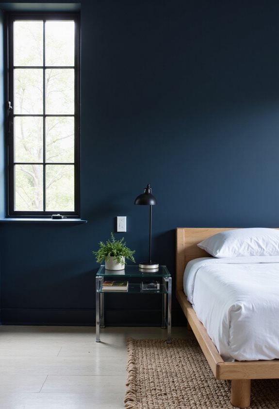 calm minimalist blue retreat