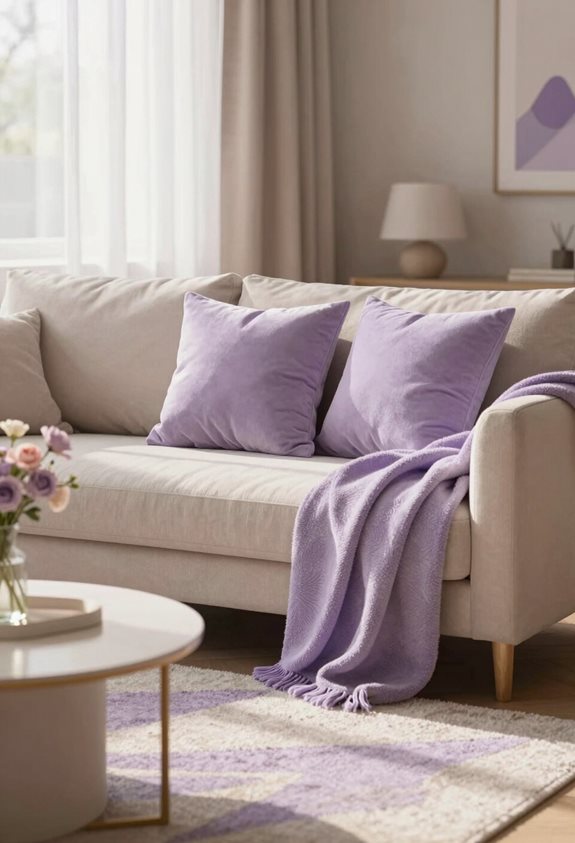 calm retreat with lavender