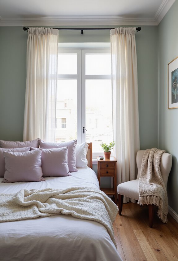 calming color palette choices