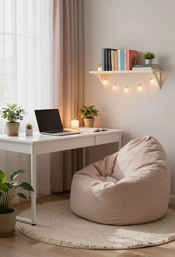 calming homework relaxation space