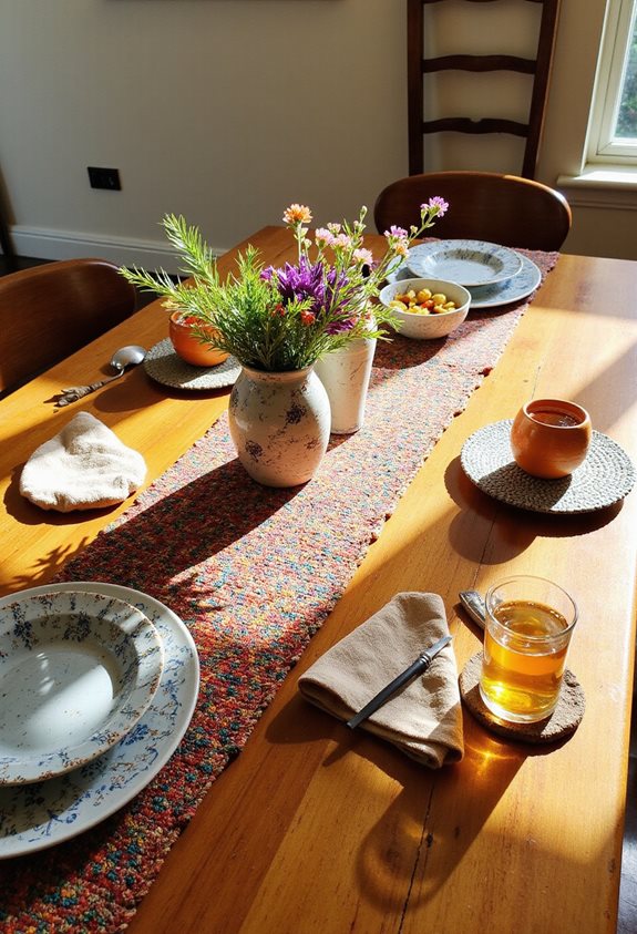 casual kitchen table styling