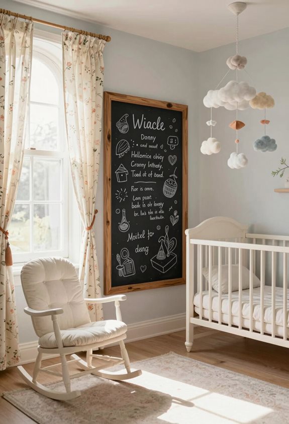 chalkboard wall for creativity