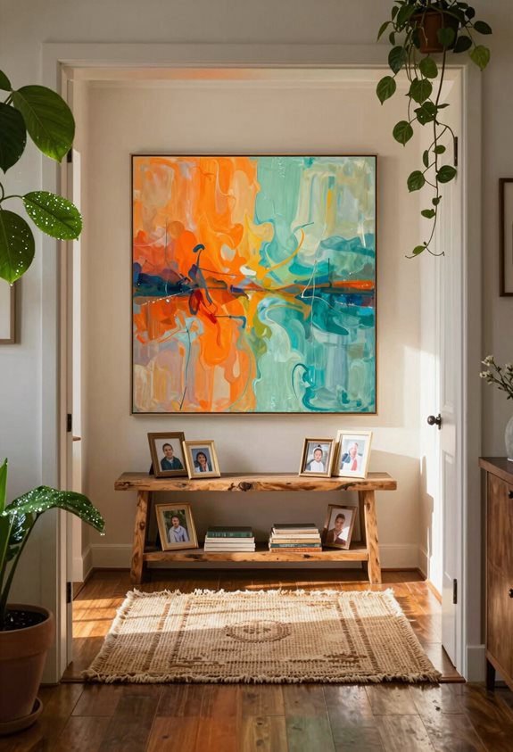 cheerful entryway art choices