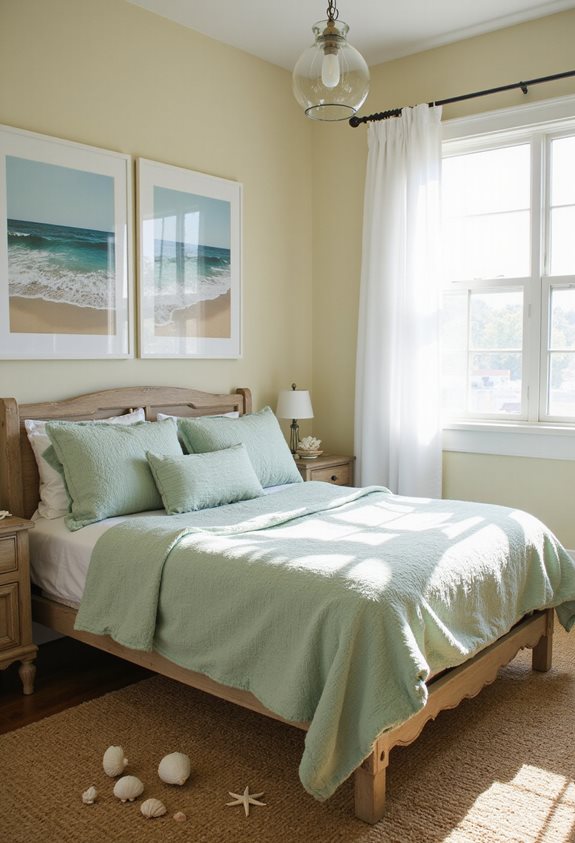 coastal art transforms bedrooms