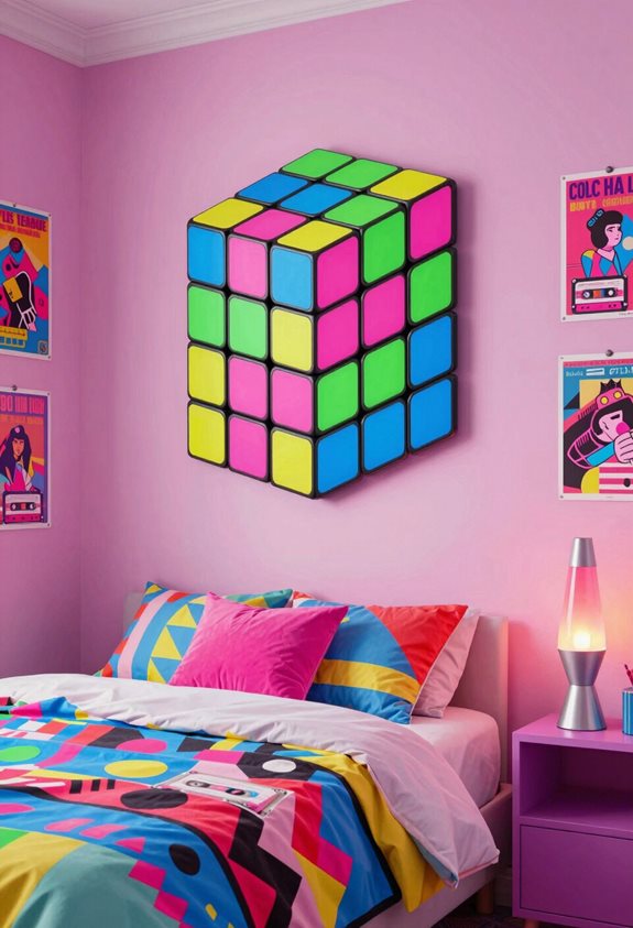 colorful diy cube art