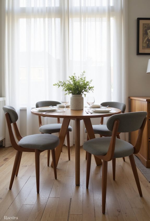 cozy compact dining chairs