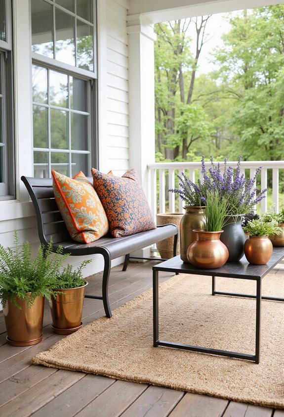 cozy contrast with textures