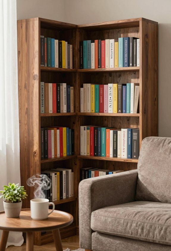 cozy corner book displays