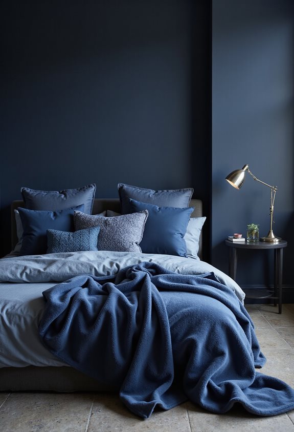 cozy dark blue layers