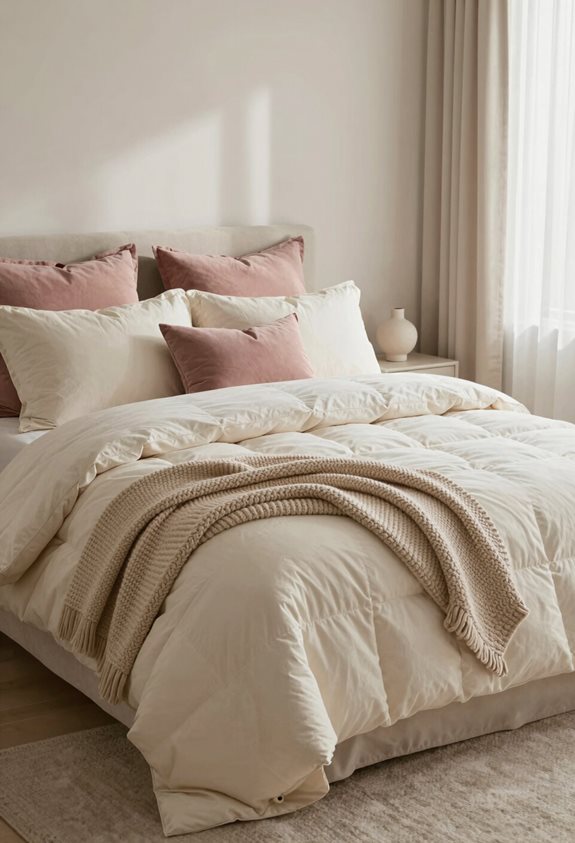 cozy layered bedding comfort