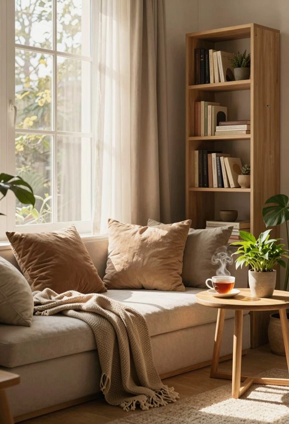 cozy reading nook design