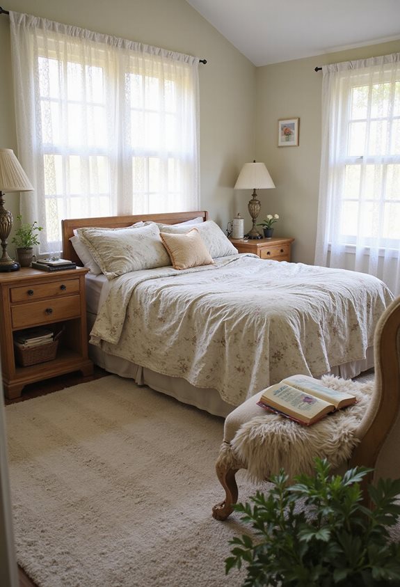 cozy retreat with natural light