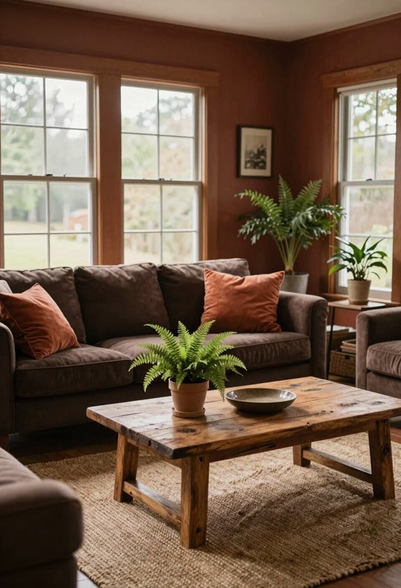 cozy rustic brown retreat