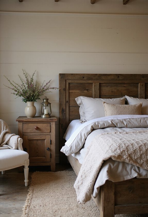 cozy rustic distressed wood