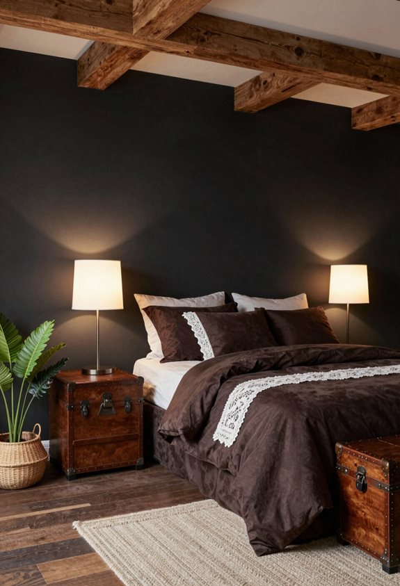 cozy rustic modern lighting