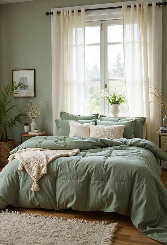 cozy sage green bedding essentials