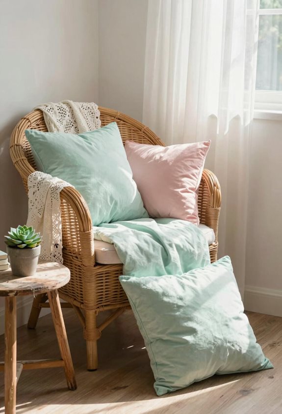 cozy spring reading nook