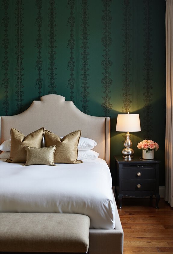 cozy stylish accent wall