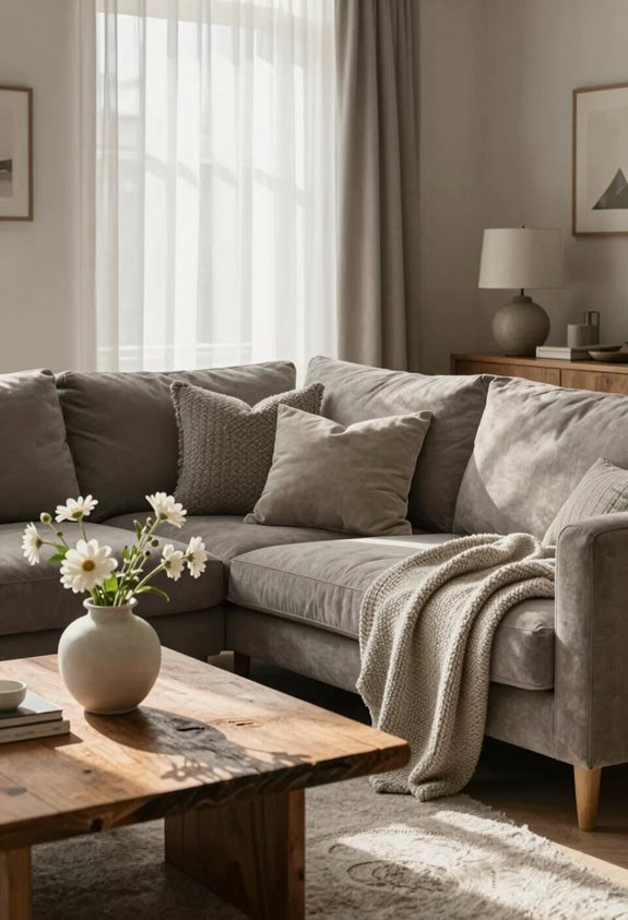 cozy warm gray tones