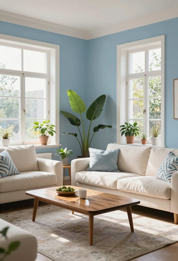 crisp sky blue serenity