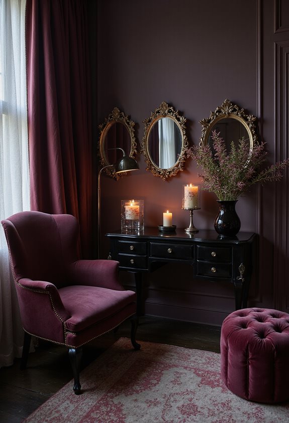 dark glamorous vanity style