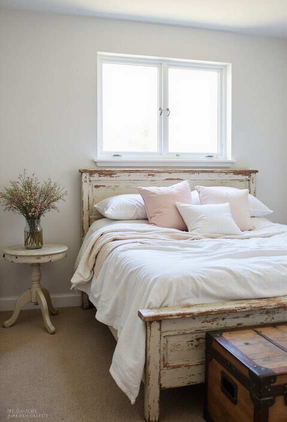 distressed wood adds charm