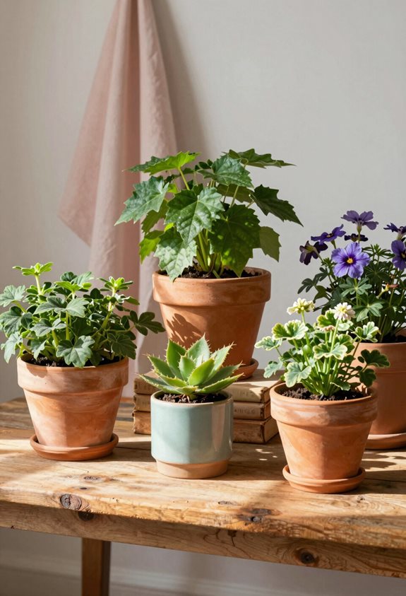 earthy charm with pots