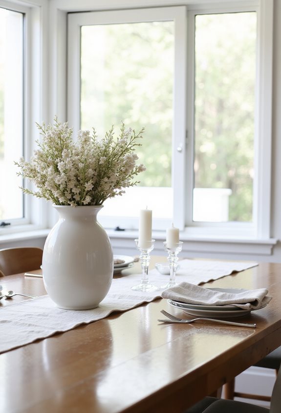 easy to clean table decor