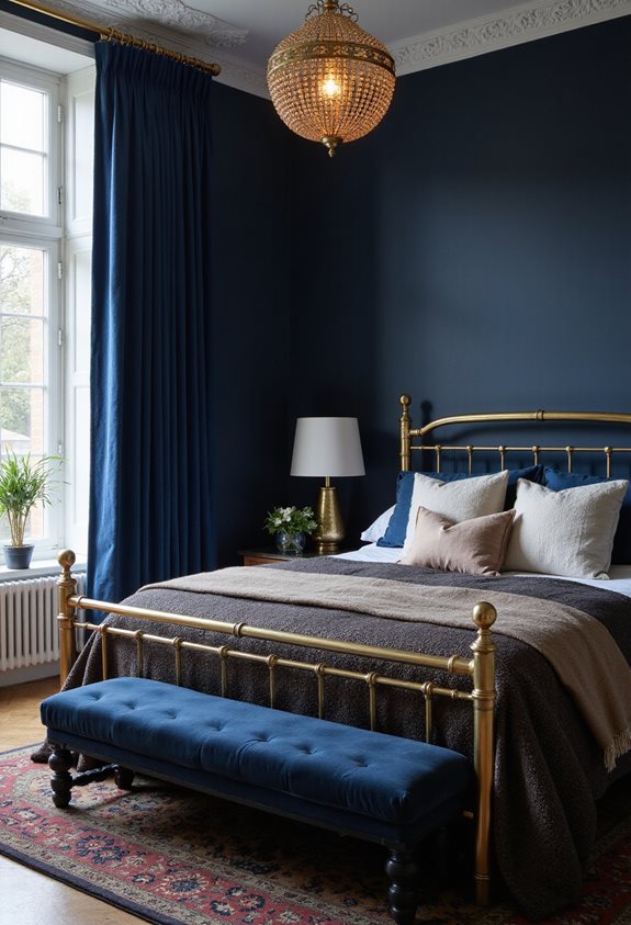 elegant brass and gold accents