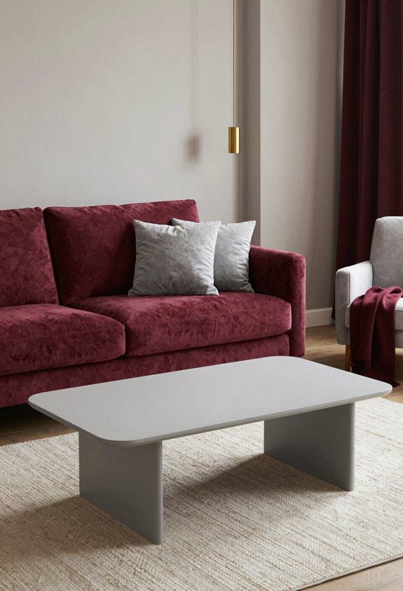 elegant burgundy and grey