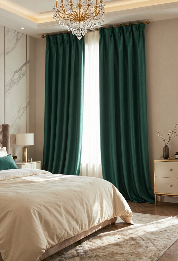 elegant floor to ceiling drapes